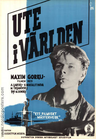 Ute i världen 1939 poster Aleksei Lyarsky Mark Donskoy Ryssland