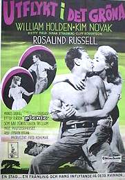 Utflykt i det gröna 1956 poster William Holden Kim Novak