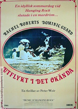 Utflykt i det okända 1977 poster Rachel Roberts Peter Weir Filmen från: Australia