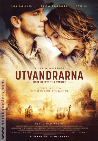 Utvandrarna 2021 poster Gustaf Skarsgård Sofia Helin Lisa Carlehed Tove Lo Erik Poppe