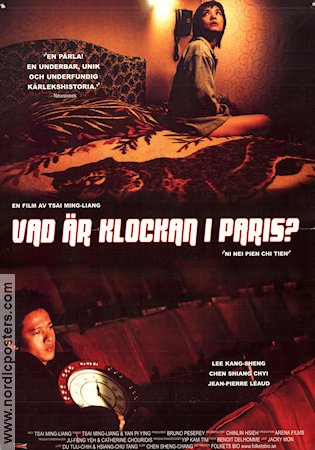 Vad är klockan i Paris 2001 poster Lee Kang-Sheng Tsai Ming-Liang Filmen från: Taiwan Asien