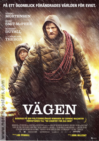 Vägen 2009 poster Viggo Mortensen Charlize Theron Kodi Smit-McPhee Robert Duvall John Hillcoat