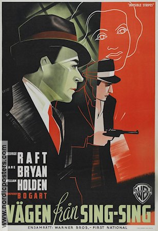 Vägen från Sing-Sing 1940 poster Humphrey Bogart George Raft Jane Bryan William Holden