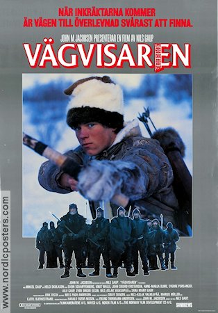 Vägvisaren 1988 poster Mikkel Gaup Ingvald Guttorm Nils Gaup Norge Vapen