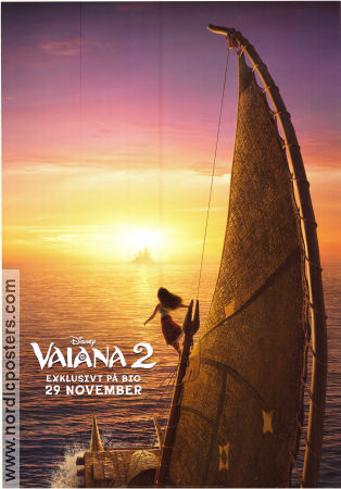Vaiana 2 2024 poster Auli´i Cravalho David G Derrick Jr Animerat Skepp och båtar