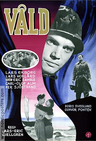 Våld 1955 poster Lars Ekborg Sven-Eric Gamble