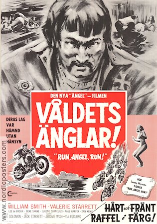 Våldets änglar 1969 poster William Smith Valerie Starrett Jack Starrett Motorcyklar