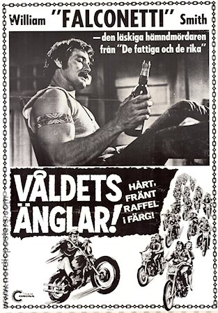 Våldets änglar 1970 poster William Smith Motorcyklar