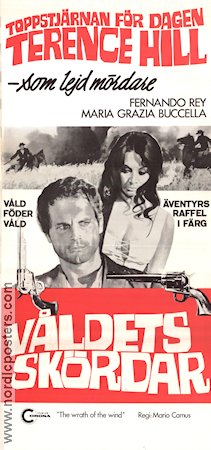 Våldets skördar 1970 poster Terence Hill Maria Grazia Buccella Mario Pardo Mario Camus