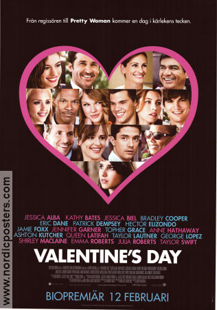 Valentine´s Day 2010 poster Julia Roberts Jamie Foxx Anne Hathaway Garry Marshall Romantik