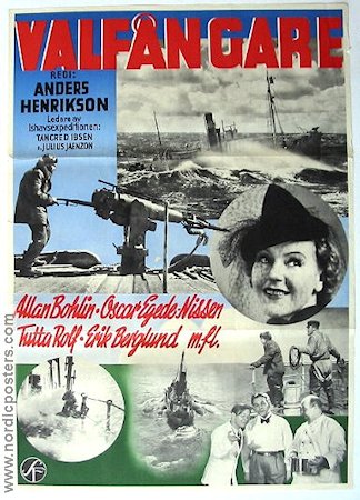 Valfångare 1939 poster Tutta Rolf Allan Bohlin Skepp och båtar