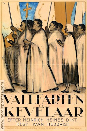 Vallfarten till Kevelaar 1921 poster Torsten Bergström Ivan Hedqvist