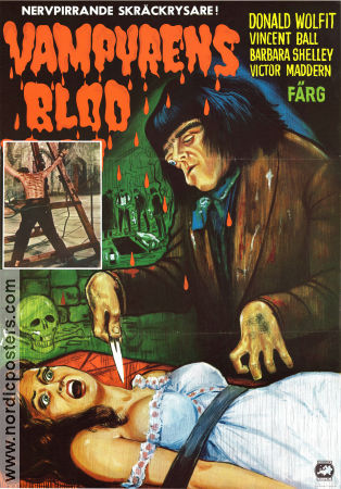 Vampyrens blod 1958 poster Donald Wolfit Henry Cass