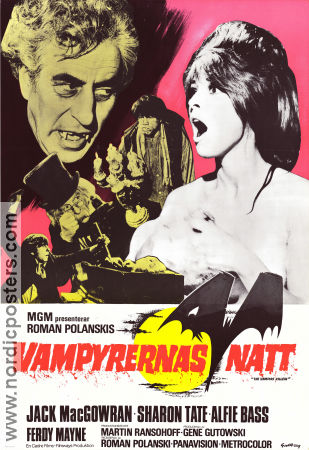 Vampyrernas natt 1967 poster Jack MacGowran Alfie Bass Sharon Tate Roman Polanski