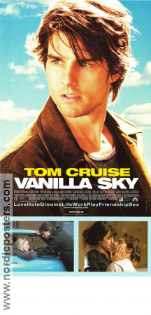 Vanilla Sky 2001 poster Tom Cruise Penelope Cruz Cameron Diaz Cameron Crowe