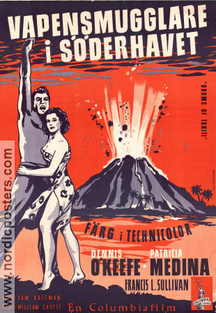 Vapensmugglare i Söderhavet 1954 poster Dennis O´Keefe Patricia Medina William Castle