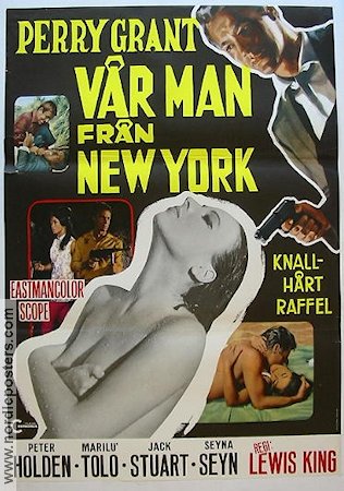 Vår man från New York 1968 poster Perry Grant Damer Agenter