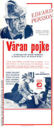 Våran pojke 1936 poster Edvard Persson Tollie Zellman Nils Ekstam Arne Bornebusch Barn