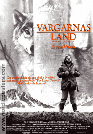 Vargarnas land 1983 poster Charles Martin Smith Brian Dennehy Zachary Ittimangnaq Carroll Ballard