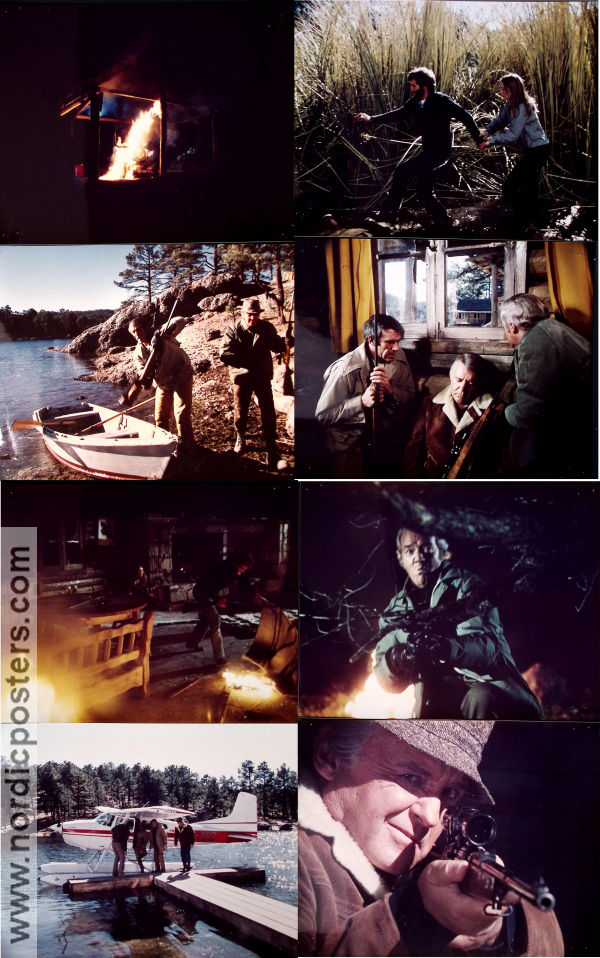 Vargsjön 1979 lobbykort Rod Steiger David Huffman Robin Mattson Burt Kennedy