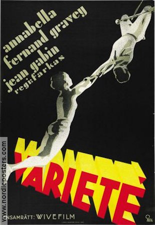 Varieté 1935 poster Annabella Jean Gabin Cirkus