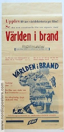 Världen i brand 1934 poster Krig