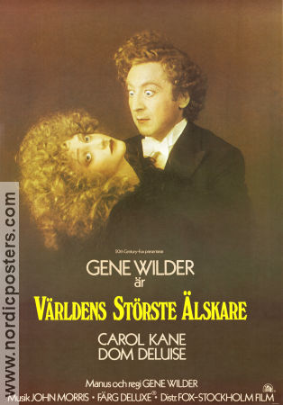 Världens störste älskare 1977 poster Carol Kane Dom DeLuise Gene Wilder