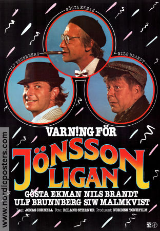 Varning för Jönssonligan 1981 poster Gösta Ekman Ulf Brunnberg Nils Brandt Siw Malmkvist Jonas Cornell Hitta mer: Jönssonligan