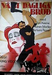 Vårt dagliga bröd 1935 poster Tom Keene Karen Markey King Vidor