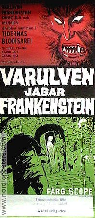 Varulven jagar Frankenstein 1971 poster Michael Rennie