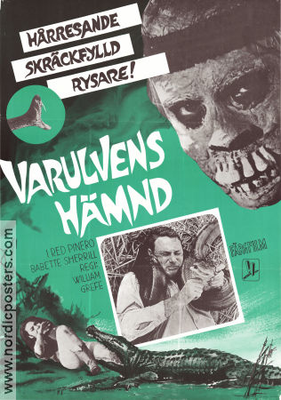 Varulvens hämnd 1965 poster Fred Pinero Babette Sherrill Bill Marcus William Grefé