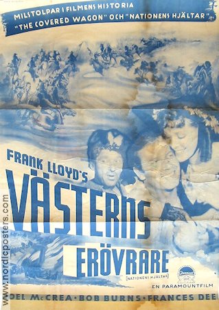 Västerns erövrare 1937 poster Joel McCrea Frank Lloyd