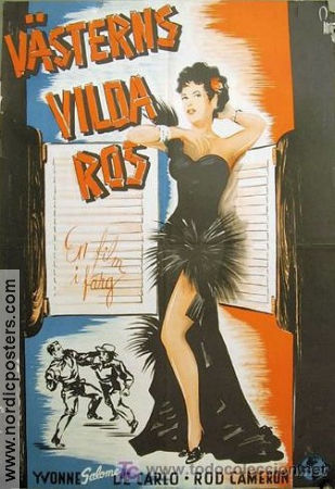 Västerns vilda ros 1945 poster Yvonne De Carlo Rod Cameron Andy Devine Charles Lamont