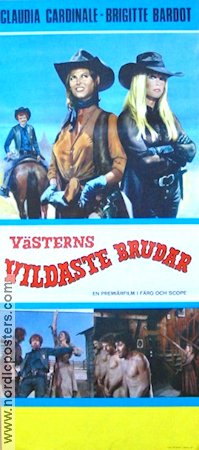 Västerns vildaste brudar 1972 poster Brigitte Bardot Claudia Cardinale