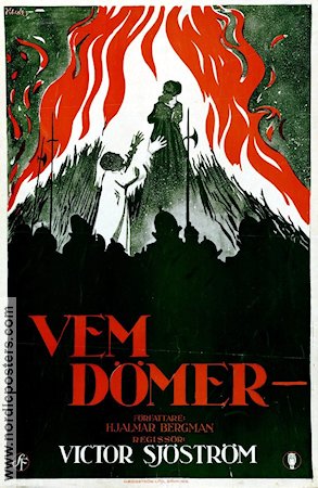 Vem dömer 1922 poster Victor Sjöström Text: Hjalmar Bergman