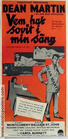 Vem har sovit i min säng? 1963 poster Dean Martin