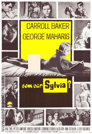 Vem var Sylvia? 1965 poster Carroll Baker George Maharis Joanne Dru Gordon Douglas