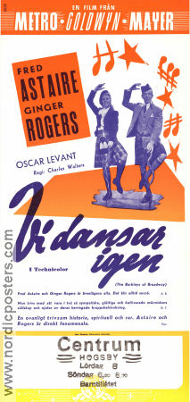Vi dansar igen 1949 poster Fred Astaire Ginger Rogers Oscar Levant Charles Walters Musikaler