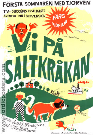 Vi på Saltkråkan 1968 poster Maria Johansson Torsten Lilliecrona Louise Edlind Manne Grünberger Olle Hellbom Hitta mer: Saltkråkan Text: Astrid Lindgren Skärgård Hundar Från TV