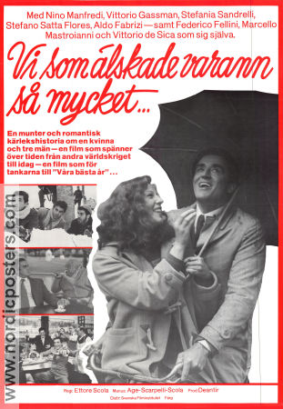 Vi som älskade varann så mycket 1978 poster Nino Manfredi Ettore Scola