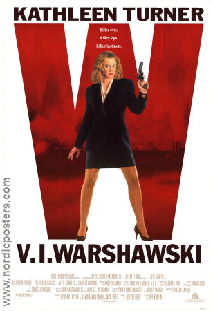 V.I. Warshawski 1991 poster Kathleen Turner Jay O Sanders Charles Durning Jeff Kanew