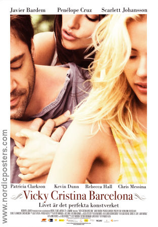 Vicky Cristina Barcelona 2008 poster Javier Bardem Penelope Cruz Scarlett Johansson Woody Allen Romantik