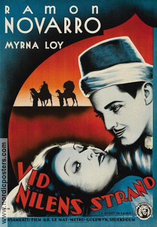 Vid Nilens strand 1933 poster Ramon Navarro Myrna Loy