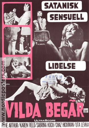 Vilda begär 1966 poster Anne Arthur Karin Field Radley Metzger