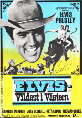 Vildast i västern 1969 poster Elvis Presley Joan Blondell