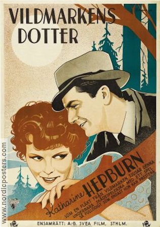 Vildmarkens dotter 1934 poster Katharine Hepburn