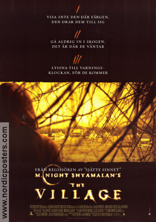 The Village 2004 poster Sigourney Weaver William Hurt Joaquin Phoenix M Night Shyamalan