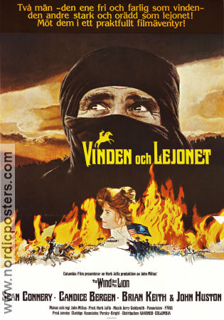 Vinden och lejonet 1975 poster Sean Connery Candice Bergen Brian Keith John Milius