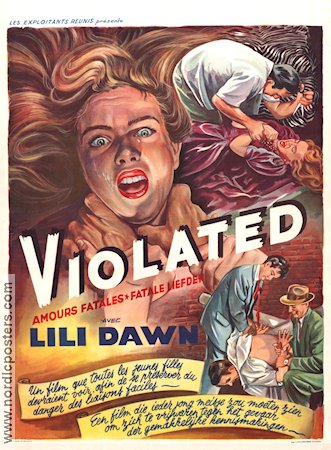 Violated 1953 poster Lili Dawn