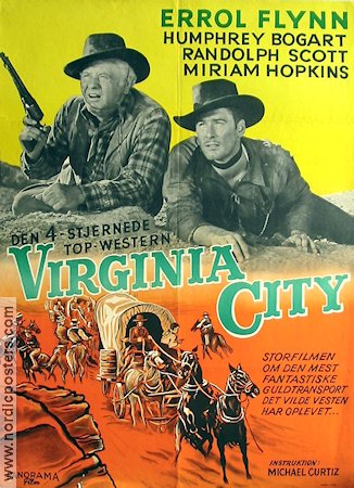 Virginia City 1940 poster Errol Flynn